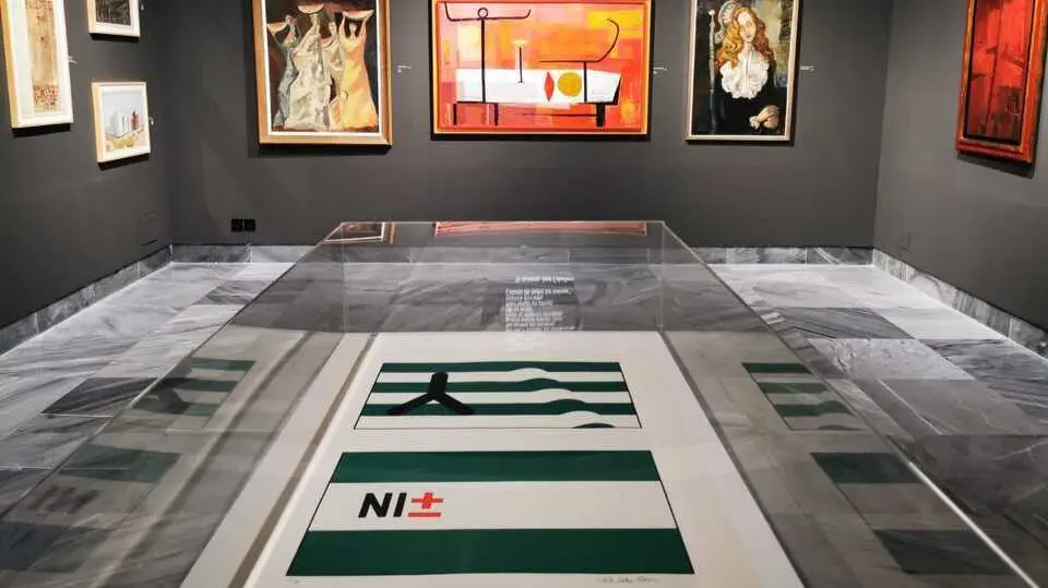 El Museo de Huelva expone por el 28F las versiones que Jos&eacute; Caballero hizo de la bandera de Andaluc&iacute;a