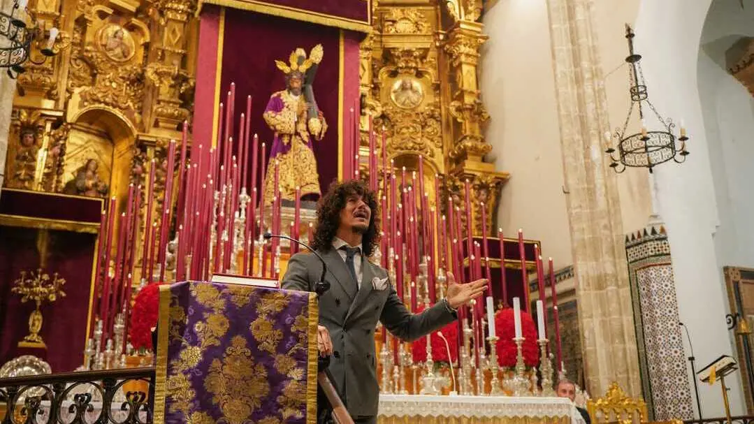 Exaltaci&oacute;n de la Saeta. Fuente: Facebook Ayuntamiento de Huelva