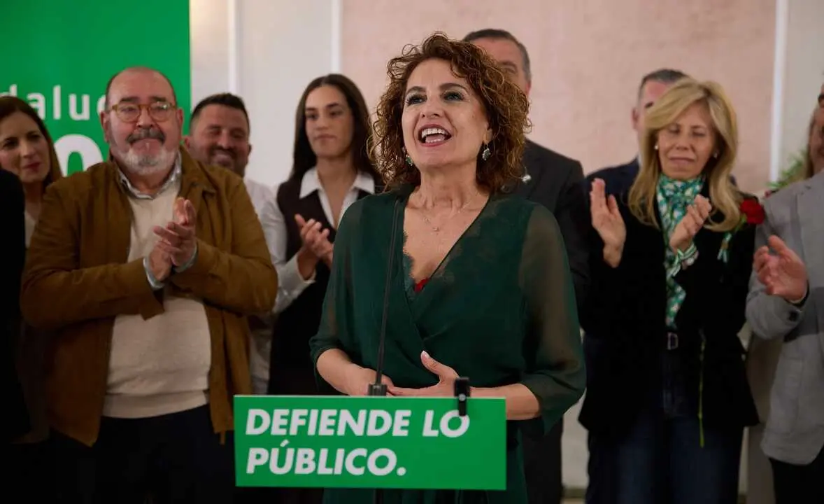 Montero en un acto celebrado en Moguer