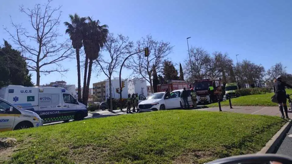 Accidente en Huelva. Fuente: Cedida a Huelva Hoy.