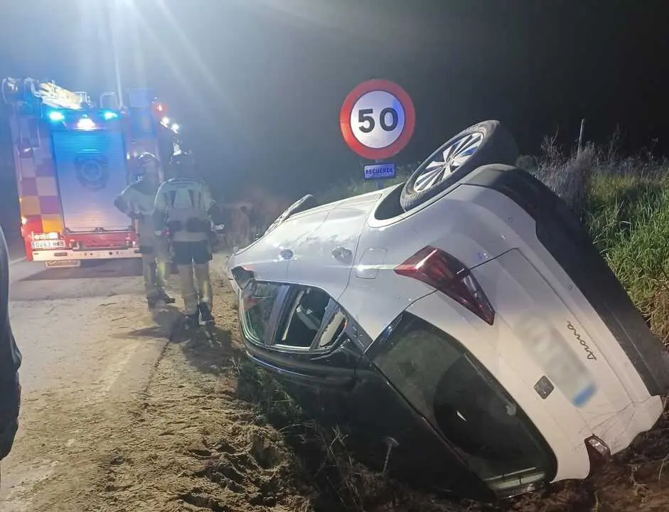 As&iacute; qued&oacute; el coche tras sufrir el aparatoso accidente de tr&aacute;fico