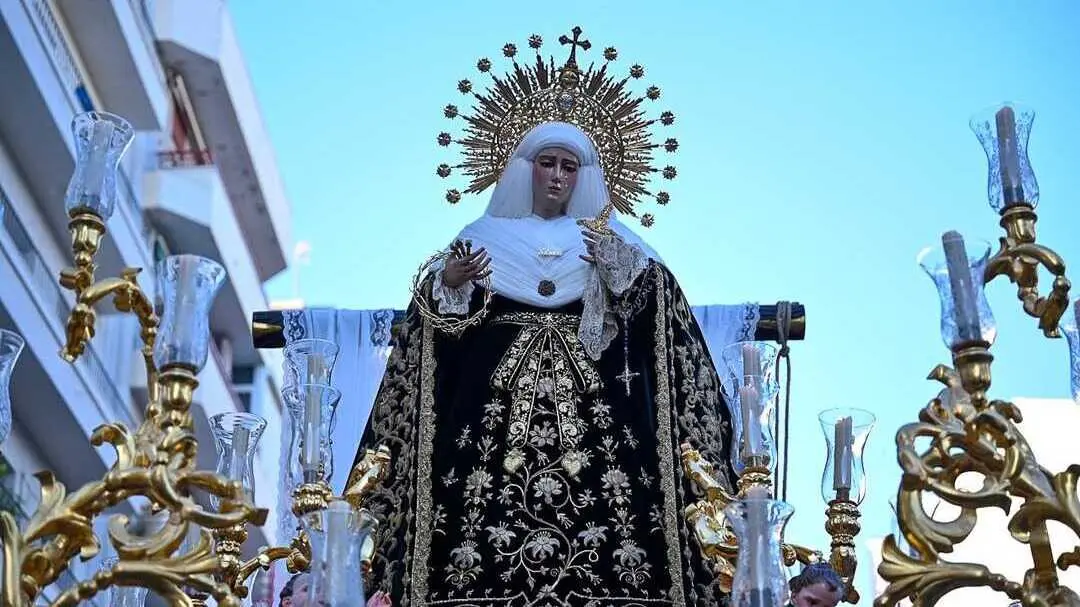Virgen de la Soledad de Huelva. Fuente: Sa&uacute;l Garc&iacute;a