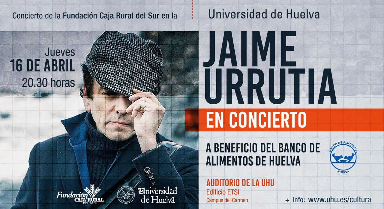 Jaime Urrutia dar&aacute; un concierto en Huelva este 16 de abril. Fuente: UHU