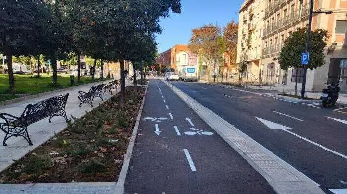 Carril bici en Huelva. Fuente: Junta de Andaluc&iacute;a