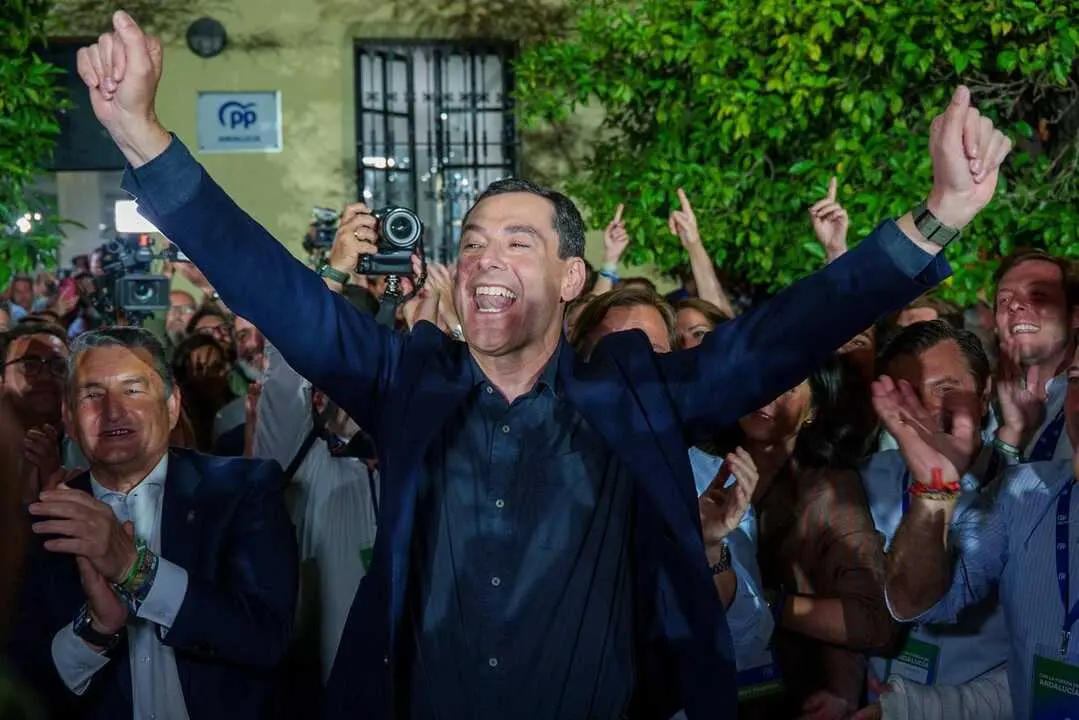 Moreno celebra la victoria