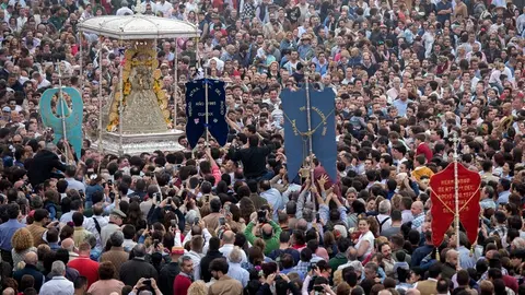 EL ROCIO , 21/05/18 HUELVA - SALIDA VIRGEN DEL ROCIO .
Foto: ALBERTO DIAZ