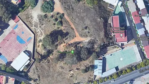 Vista a&eacute;rea del Cabezo Roma, donde se ha producido el supuesto expolio.