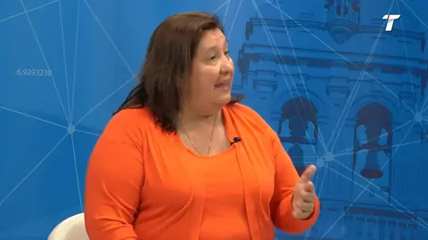 Laura Pichardo en el programa Punto de Vsta de Teleonuba