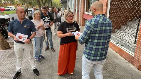 M&oacute;nica Rossi, ultimando su campa&ntilde;a electoral