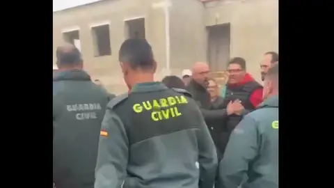 Agentes de la Guardia Civil en Tharsis
