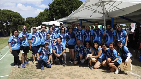Parte de los representantes del Club Asirio en el Campeonato de Andaluc&iacute;a