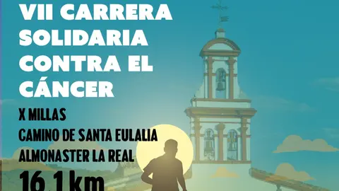 Cartel carrera solidaria Almonaster la Real