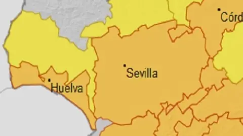 Alerta naranja por calor en Huelva