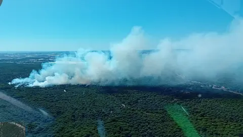 Imagen del incendio/ Cuenta oficial de Twitter Infoca