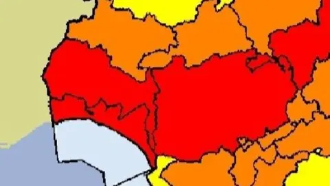 Aviso rojo por temperaturas extremas en Huelva. Foto: MeteoHuelva.es