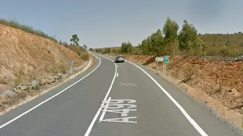 Kil&oacute;metro 38 de la carretera A-499.