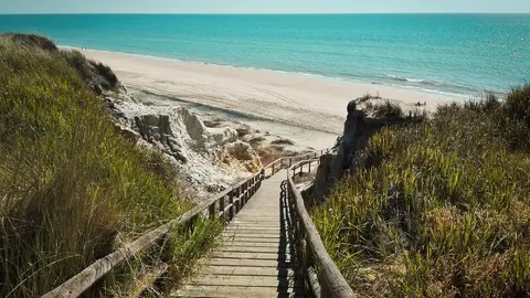 Playa de Cuesta Maneli, entre Matalasca&ntilde;as y Mazag&oacute;n