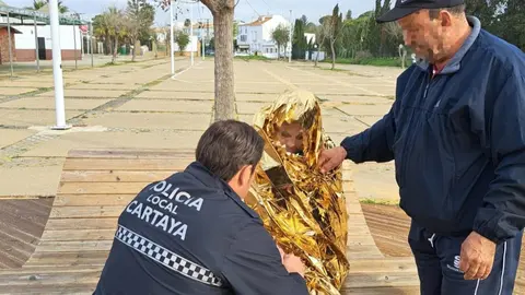 Fotos del rescate en Cartaya