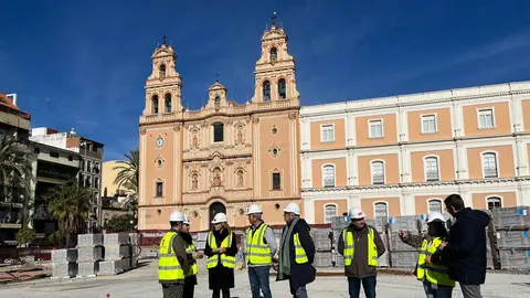 Obras en la Plaza de la Merced