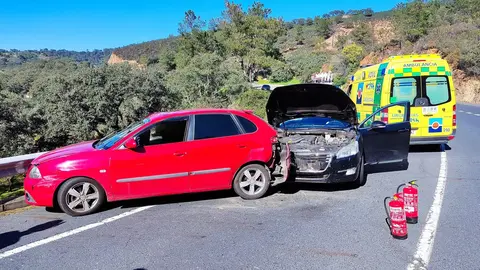 Accidente en la N-435