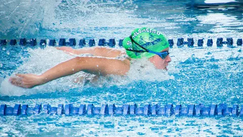 Paula Rabazo durante su competici&oacute;n en el Campeonato de Andaluc&iacute;a Alev&iacute;n de Invierno. Foto: Pepe Orube