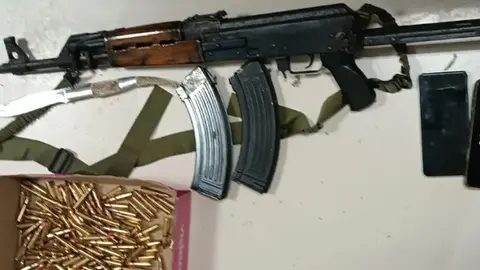 Fusil de asalto intervenido en Huelva