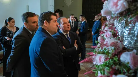 Ofrenda floral de la Diputaci&oacute;n de Huelva a la Hermandad de los Jud&iacute;os