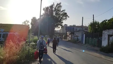 Pasajeros afectados por el nuevo problema del tren