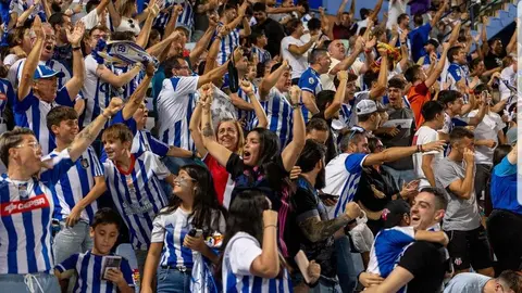 La afici&oacute;n del Decano apoyando a los suyos durante un encuentro de esta campa&ntilde;a. Fuente: Imagen de archivo