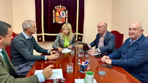 La subdelegada se re&uacute;ne con una representaci&oacute;n de 'Y Huelva cu&aacute;ndo'