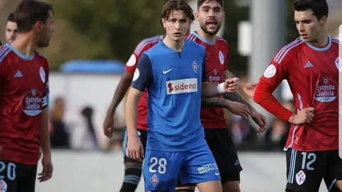 F&eacute;lix Garreta en un encuentro de esta temporada de la Copa del Rey frente al RC Celta de Vigo. Fuente: Instagram oficial de F&eacute;lix Garreta