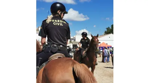 Agentes de la Guardia Civil en El Roc&iacute;o