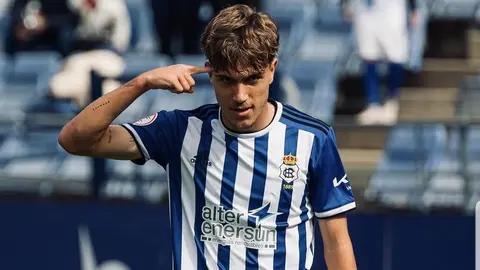 El onubense Juan Antonio De La Rosa elegido mejor jugador de la temporada del Recreativo de Huelva. Fuente: Instagram oficial de De La Rosa