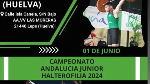 El s&aacute;bado 1 de junio llega el Campeonato Andaluc&iacute;a Junior Halterofilia 2024 a Lepe, Huelva. Fuente: Imagen de archivo