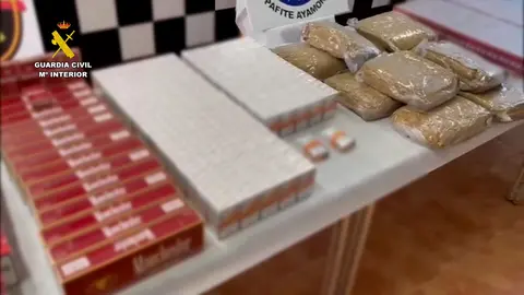 Tabaco de contrabando incautado en Lepe