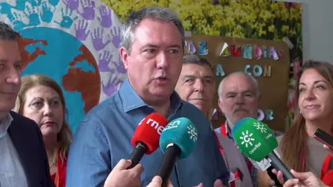El secretario general del PSOE-A, Juan Espadas