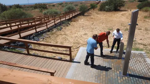 Trabajos de mejora en Mazag&oacute;n.