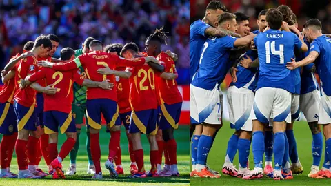 Espa&ntilde;a e Italia se ver&aacute;n las caras en la segunda jornada de la Eurocopa en un partido, que es todo un cl&aacute;sico. Fuente: Twitter oficial de la REFEF y de la selecci&oacute;n italiana