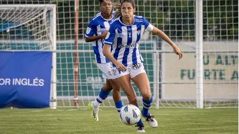 Patri Ojeda se despide del Sporting de Huelva, tras convertirse en una leyenda del club en estas siete temporadas. Fuente: Imagen de archivo