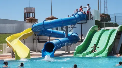 Parque acu&aacute;tico de Palos. Fuente: Facebook Carmelo Romero.