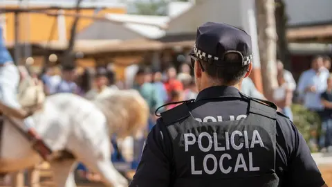 Pol&iacute;cia Local durante la Feria de Almonte.