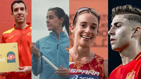 Cuatro deportistas onubenses participar&aacute;n en los Juegos Ol&iacute;mpicos de par&iacute;s este pr&oacute;ximo verano. Fuente: instagarm personal de &Aacute;lvaro Robles, Carolina Mar&iacute;n, Laura Garc&iacute;a-Caro y Ferm&iacute;n L&oacute;pez