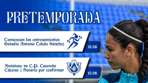 Fechas claves de la pretemporada del Sporting. Fuente: Twitter oficial del Sporting de Huelva