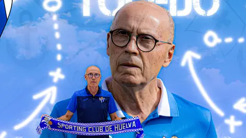 Antonio Toledo regresa a los banquillos del Sporting de Huelva. Fuente: Twitter Sporting de Huelva