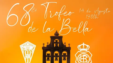 El San Roque de Lepe presenta el cartel del Trofeo de la Bella, que los mide con el Recre. Fuente: Twitter San Roque de Lepe
