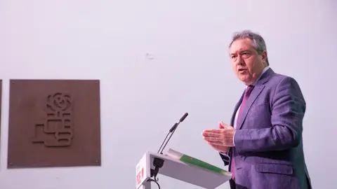 Juan Espadas durante una de sus intervenciones. Fuente: PSOE-A.