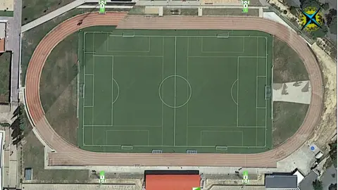 Campor de f&uacute;tbol de Bonares. Fuente: Proyecto del Ayto.