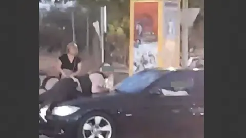 Imagen del momento en el que se produce el atropello.