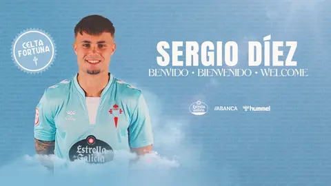 Sergio D&iacute;ez refuerza el Celta Fortuna. Fuente: Web Real Club Celta de Vigo