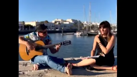 Rozal&eacute;n e Ismael Guijarro en Ayamonte